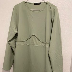 Plus Size Light Green Bodycon Dress Size 20